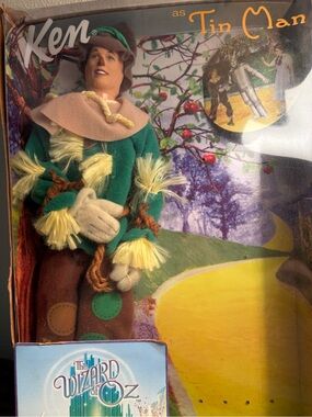 Barbie Ken Tin Man Costume Doll in Green, Brown, Yellow